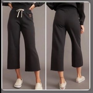 Marine Layer Anthracite Fireside crop sweatpants